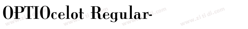 OPTIOcelot Regular字体转换